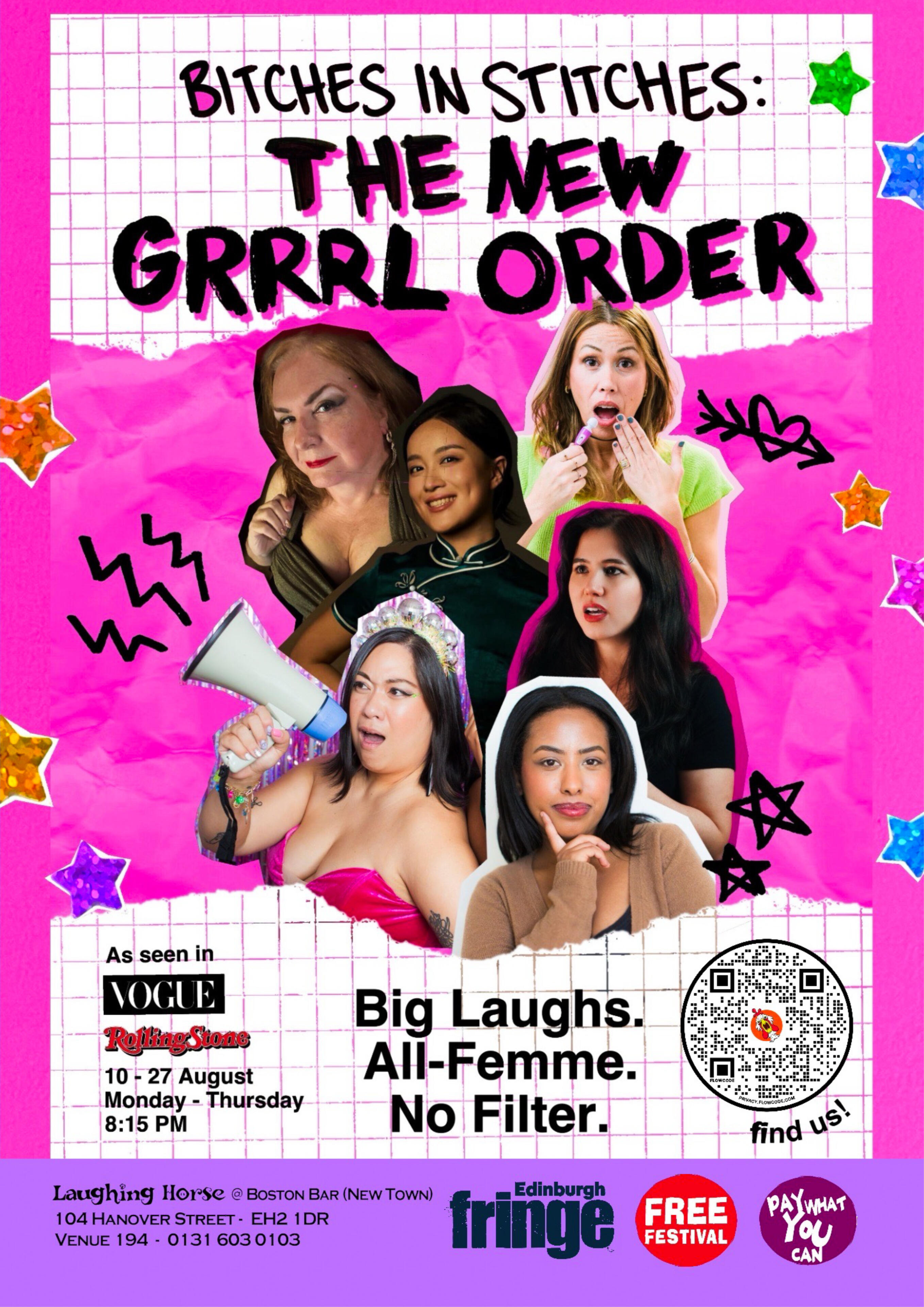 Bitches in Stitches: The New Grrrl Order debuts at Edinburgh Fringe 2026